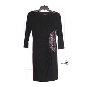 Nine West | Long Sleeve Sequined Sheath Dress - 2